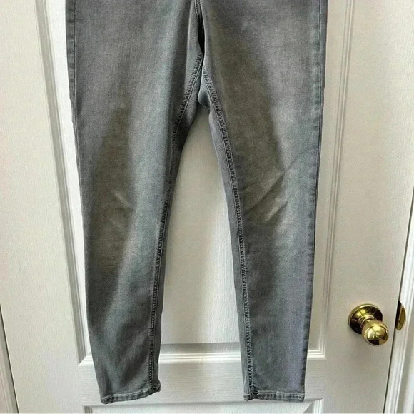 Topshop Jamie Skinny Jeans High Rise Ankle Cropped  Grey Size 26 - Picture 5 of 13